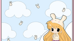 Anime blondes Chibi animal
