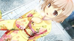 Anime blondes long hair anime girls