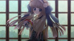 Anime blondes long hair anime girls blue eyes original 