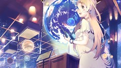 Anime blondes long hair anime girls original characters