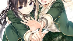 Anime blondes long hair anime girls school uniforms boku wa 