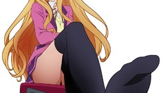 Anime blondes mm long hair