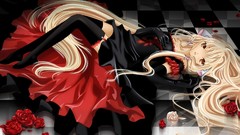 Anime blondes rose petals chobits chii