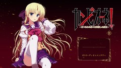 Anime blondes school uniforms campione screenshots thigh highs