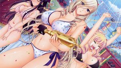Anime blondes walkure romanze cleavage bikini Trophy Celia 