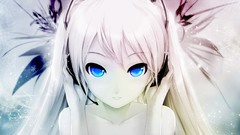 Anime blue eyes hatsune miku vocaloid
