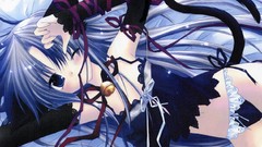 Anime blue hair anime girls