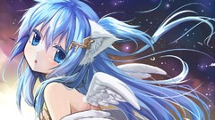 Anime blue hair anime girls