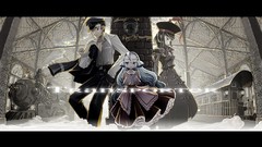 Anime blue hair anime girls blue eyes black hair