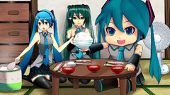 Anime blue hair anime girls blue eyes hatsune miku