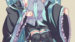 Anime blue hair anime girls blue eyes hatsune miku