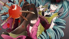 Anime blue hair anime girls blue eyes hatsune miku vocaloid