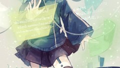 Anime blue hair anime girls blue eyes hatsune miku vocaloid 