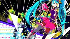Anime blue hair anime girls blue eyes hatsune miku vocaloid