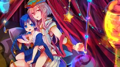 Anime blue hair anime girls blue eyes purple hair