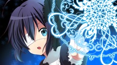 Anime blue hair anime girls blue eyes school uniforms short 