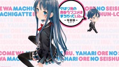 Anime blue hair anime girls blue eyes school uniforms yahari 