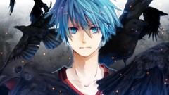 Anime blue hair anime girls blue eyes short hair kuroko no 