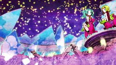 Anime blue hair anime girls hatsune miku vocaloid kagamine rin