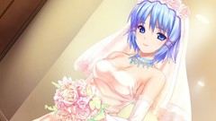 Anime blue hair blue eyes