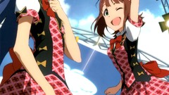 Anime blue hair long hair anime girls blue eyes brown eyes 