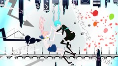 Anime blue hair pink hair anime girls hatsune miku vocaloid 