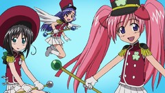 Anime blue hair pink hair anime girls ken black hair mao Silvia 