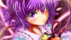 Anime blush anime girls short hair touhou komeiji satori purple 