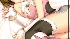 Anime blush boots short hair thigh highs Hagiwara Yukiho Tanaka