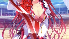 Anime blush bra seifuku animal ears tateha cleavage open shirt 