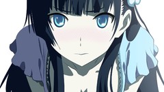 Anime blush long hair anime girls blue eyes black hair sanka 