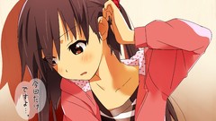 Anime blush long hair anime girls brown eyes k - on black hair 