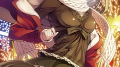 Anime blush long hair anime girls pantyhose seifuku panties 