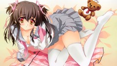 Anime blush school uniforms seifuku carnelian ecchi cleavage 