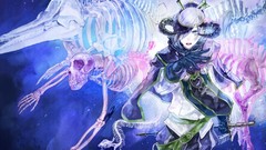 Anime Bones anime girls blue eyes