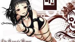 Anime Bound Ropes skulls anime girls rosario to vampire black 