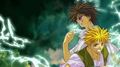 Anime boys lightning bolts