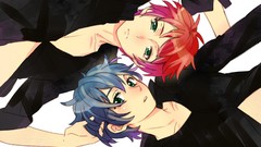 Anime Brothers blue hair mawaru penguindrum redheads anime boys 