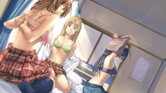 Anime brown anime girls bra ren cleavage underwear chuunibyou 