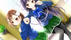 Anime brown artist red eyes long hair anime girls brown eyes 