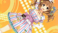 Anime brown dress gloves elbows short hair idolmaster yuuki 