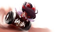 Anime brown red eyes anime girls short hair hakurei reimu touhou