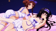 Anime brunettes black hair hair bow hyouka sawakiguchi misaki 