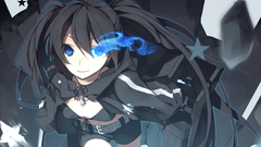 Anime brunettes black rock