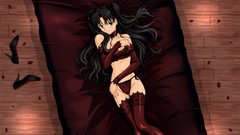 Anime brunettes fate stay night tohsaka rin panties fate series