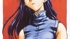 Anime brunettes neon genesis evangelion katsuragi misato