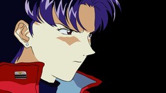 Anime brunettes neon genesis evangelion katsuragi misato
