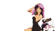 Anime brunettes neon genesis evangelion katsuragi misato