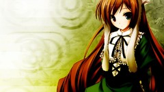 Anime brunettes rozen maiden heterochromia suiseiseki