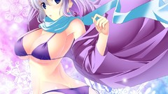 Anime Bug touhou letty whiterock cleavage bikini thigh highs 